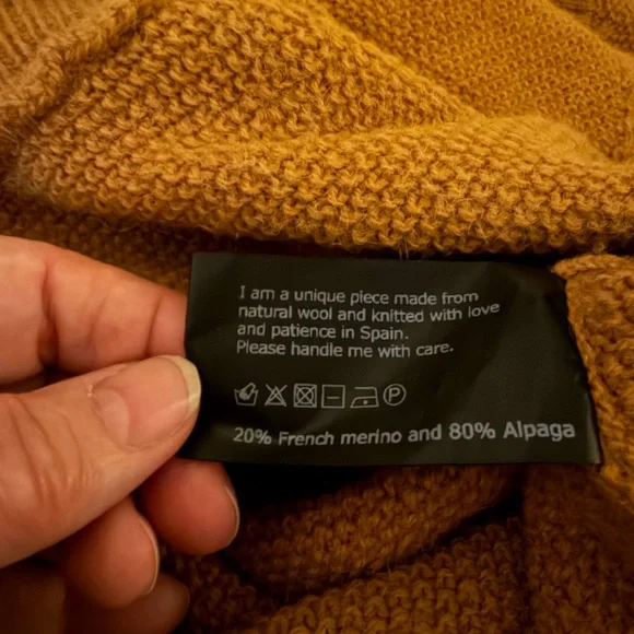 L'Envers Mustard Button-Up Wool Cardigan - Picture 5 of 5